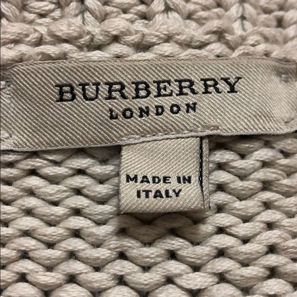 Burberry Bell Sleeve Khaki Cotton Cardigan Sweater - All Year Wear! - Picture 8 of 8